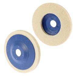 1PC 4 Inch 93mm Wool Polishing Wheel Buffing Pads Angle Grinder Wheel Felt Polishing Disc for Metal Marble Glass Ceramics