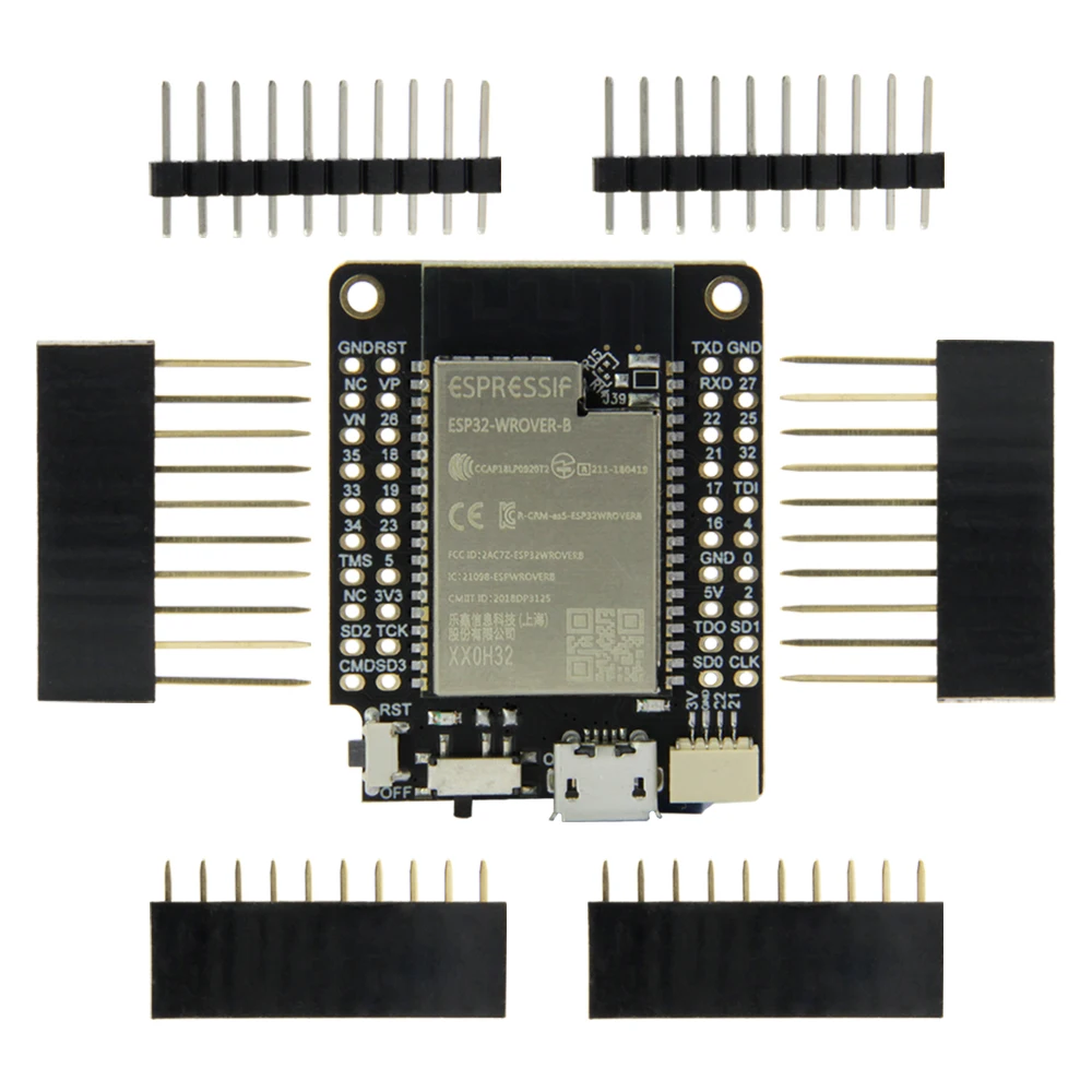 LILYGO®TTGO 와이파이 블루투스 모듈 플래시 4MB, PSRAM 8MB 개발 보드, T7 V1.5 Mini32 ESP32-WROVER-B