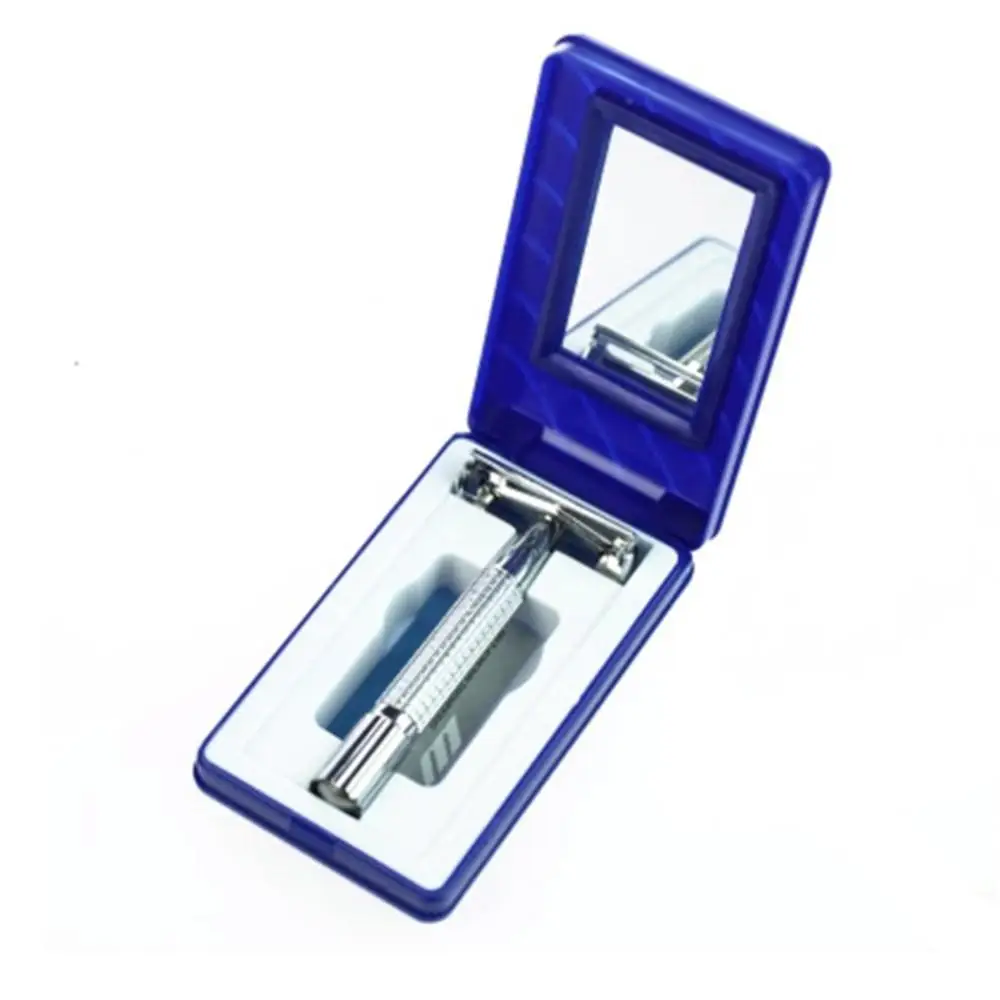 80% Hot Sale Double Edge Safety Razor With Shaving Blades Premium Wet Shaving Classic Metal Manual Shavers Razor Blades