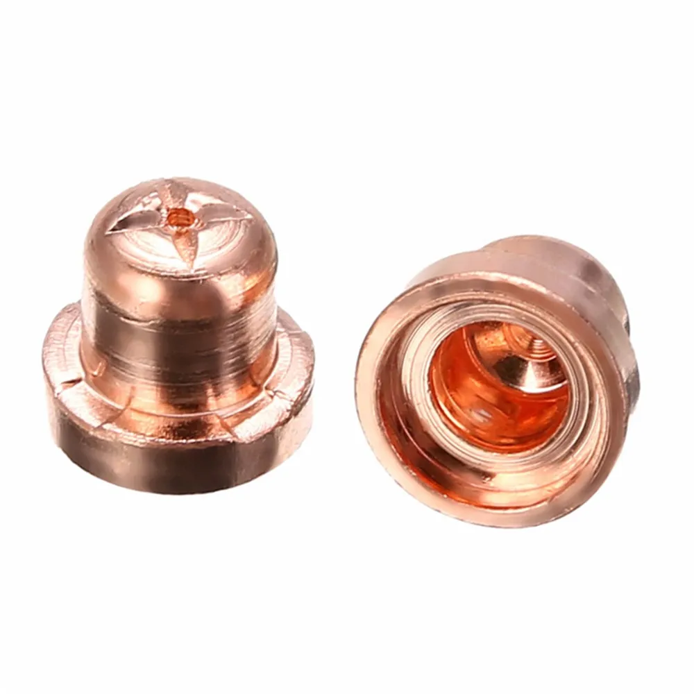 Air Plasma Cutter Consumables Standard Style Red Copper Extended Tip Electrodes and Nozzles For PT-31 30A/40A LG-40 CUT 50/60