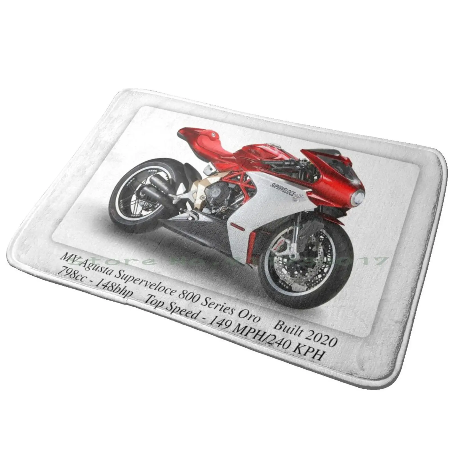 Mv Agusta Super Veloce-A3 Print Poster On Photographic Paper Entrance Door Mat Bath Mat Rug Unique Popular Creative Famous