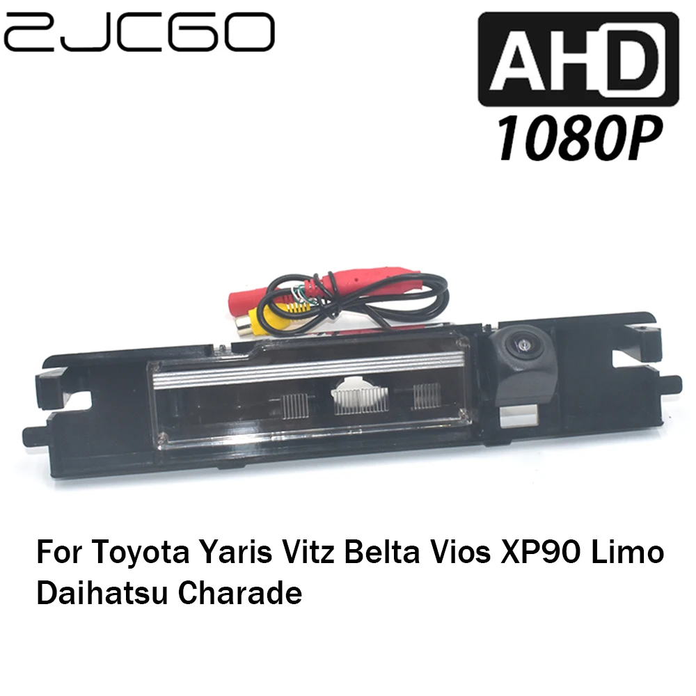 

ZJCGO Car Rear View Reverse Backup Parking AHD 1080P Camera for Toyota Yaris Vitz Belta Vios XP90 Limo Daihatsu Charade