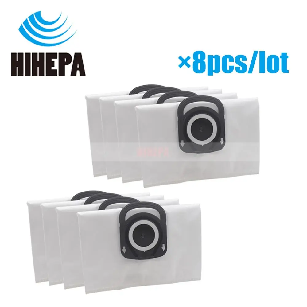 Мешки для пыли 8 шт./лот, сменные мешки для фильтрации высокой плотности, для Rowenta silent Force Hygiene + ZR200520 RO64xx, аксессуары для пылесоса