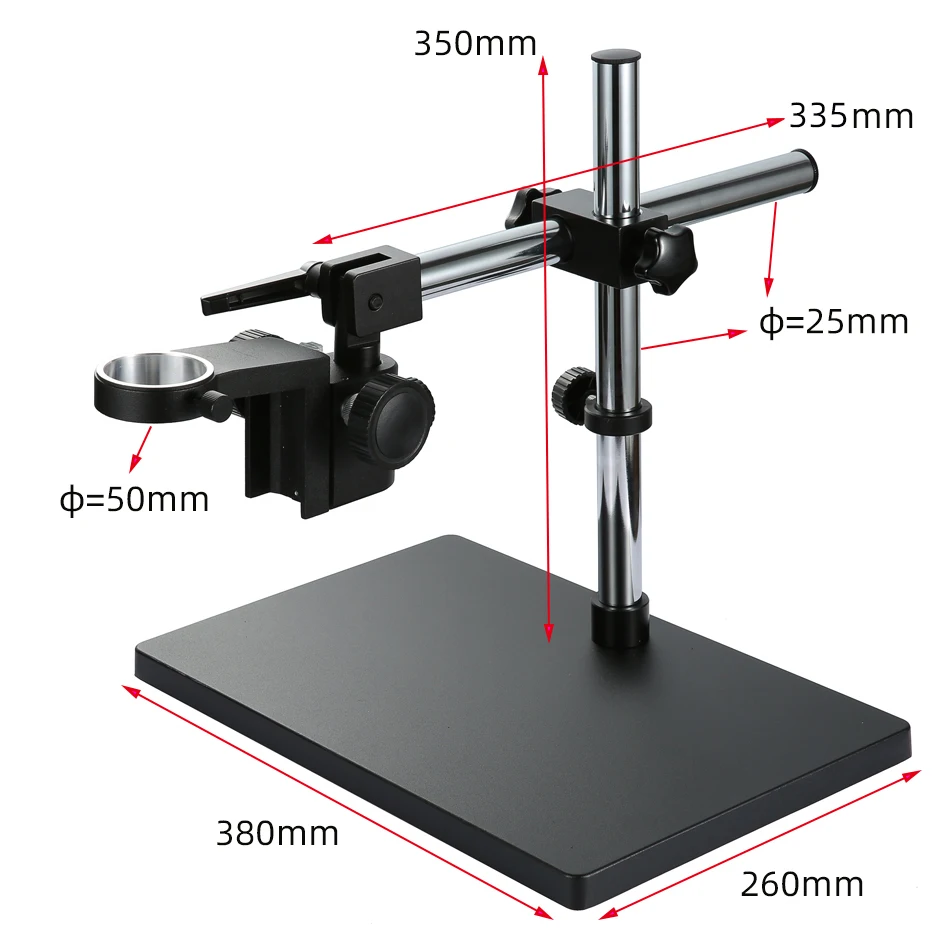 Industrial Electronic Video Microscope Camera Lens Holder Bracket 50mm Universal 360° Rotating Maintenance Workbench