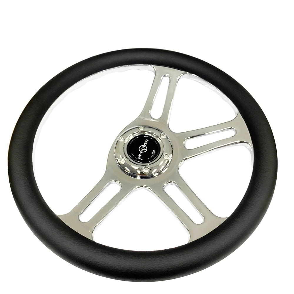 Universal 14inch Car Steering Wheel Leather Classic Type Steering Wheel 350mm High Quality 2020 Drift Stering Wheel With LOGO