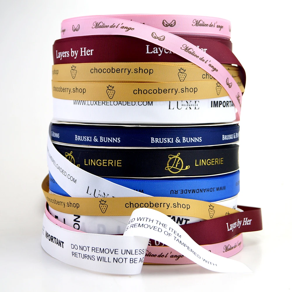 HAOSIHUI-cintas de grogrén impresas personalizadas, decoración de fiesta, boda y personaje de dibujos animados, 10mm-39mm, 100 yardas/lote