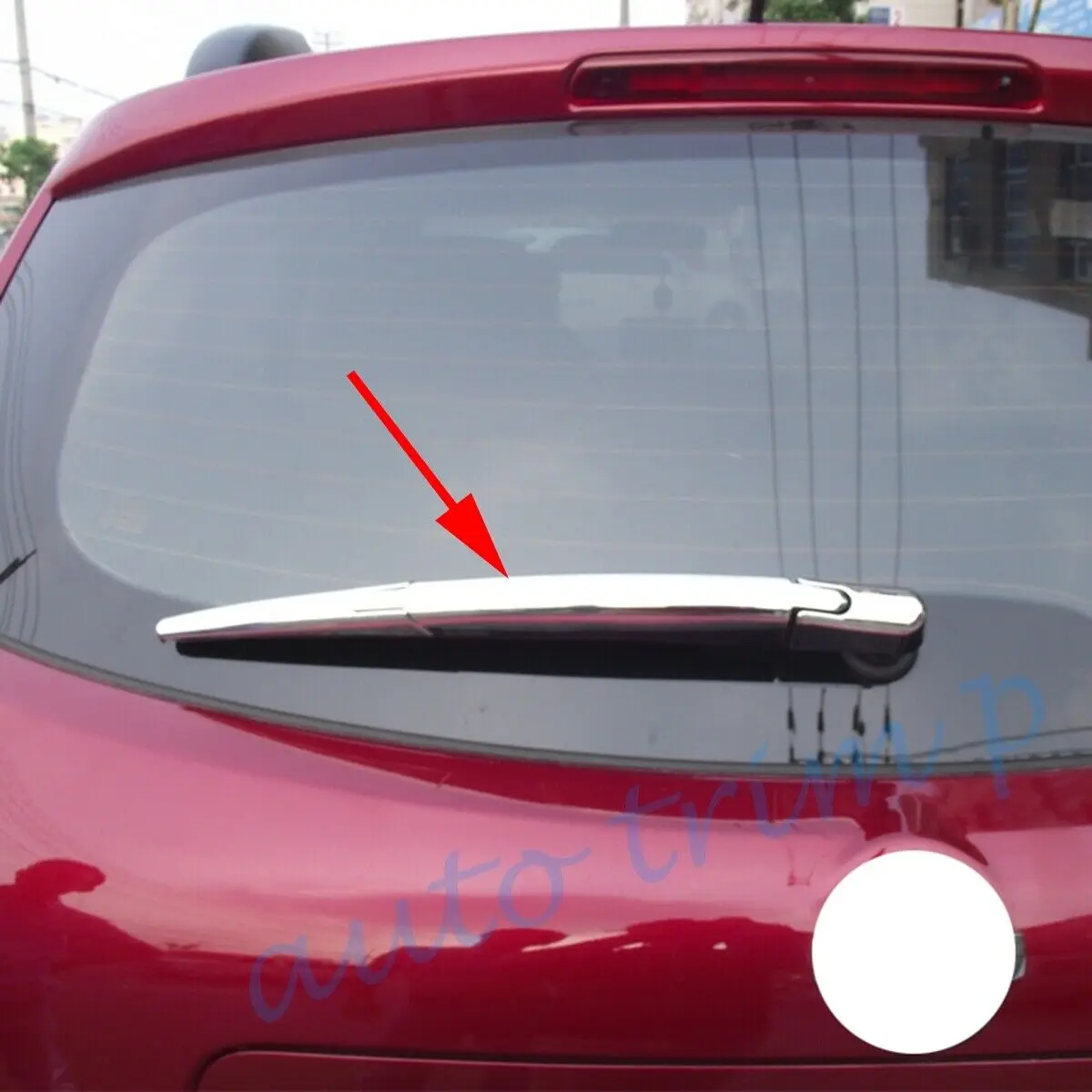 Chrome Protector Accessories Fit For Nissan Qashqai J10 2007-2013 Tail Rear Window Rain Wiper Molding Cover Trim Frame