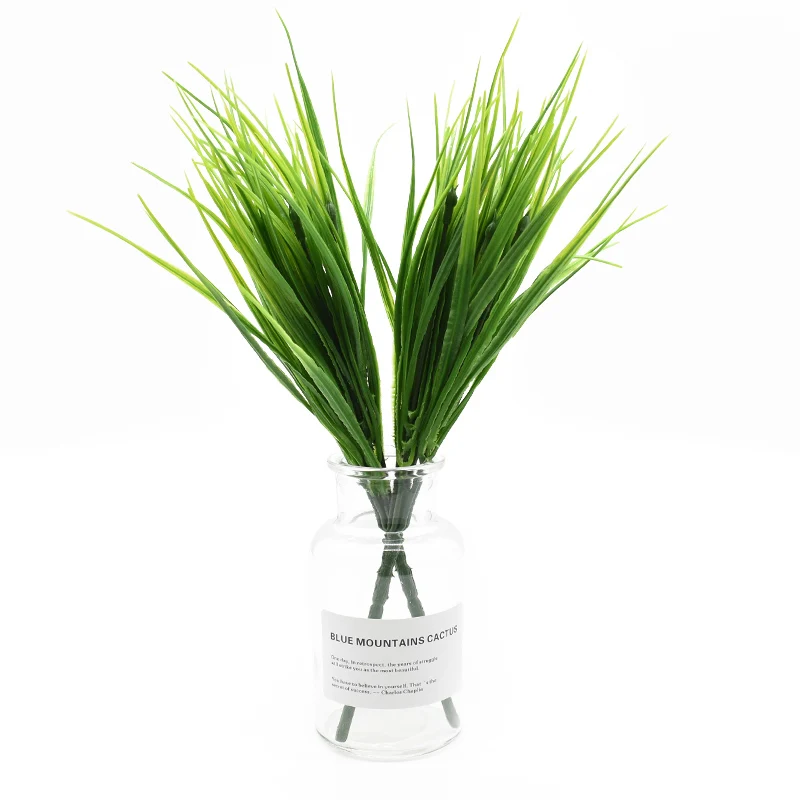 Heißer Verkauf Kunststoff Gras Haushalts Produkte Vase Für Wohnkultur Weihnachten Handwerk Versorgung Hochzeit Dekorative Blume Künstliche Pflanzen – Detail 3