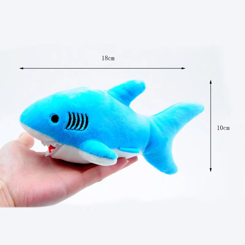 

1pc 18CM Ocean Plush Stuffed Toy Doll Keychain Pendant Shark Plush Toys Dolls Shark Plush Toys Model