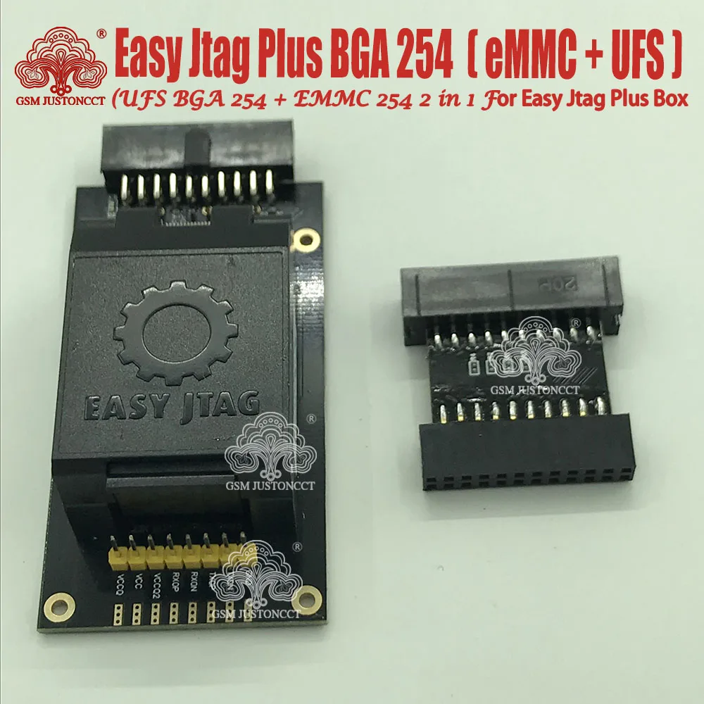 2024 Newest Original z3x Easy-Jtag Plus UFS BGA-254 Socket / EMMC 254( EMMC +UFS 2 IN 1 ) Adapter for EASY JTAG PLUS BOX work