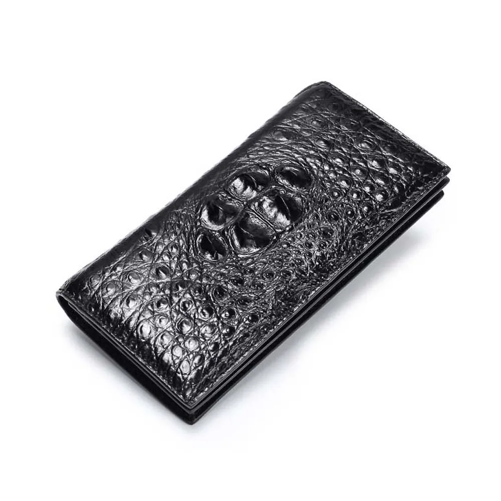 jianglang new  Thailand  male  crocodile  male wallet  male long  wallet  business  Two fold  male crocodile men clutch bag