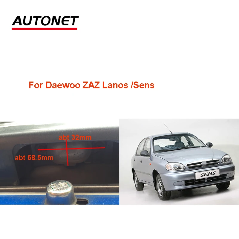 

Autonet rear view camera For Daewoo ZAZ Lanos t100 /Sens CVBS/AHD720P backup camera/license plate camera