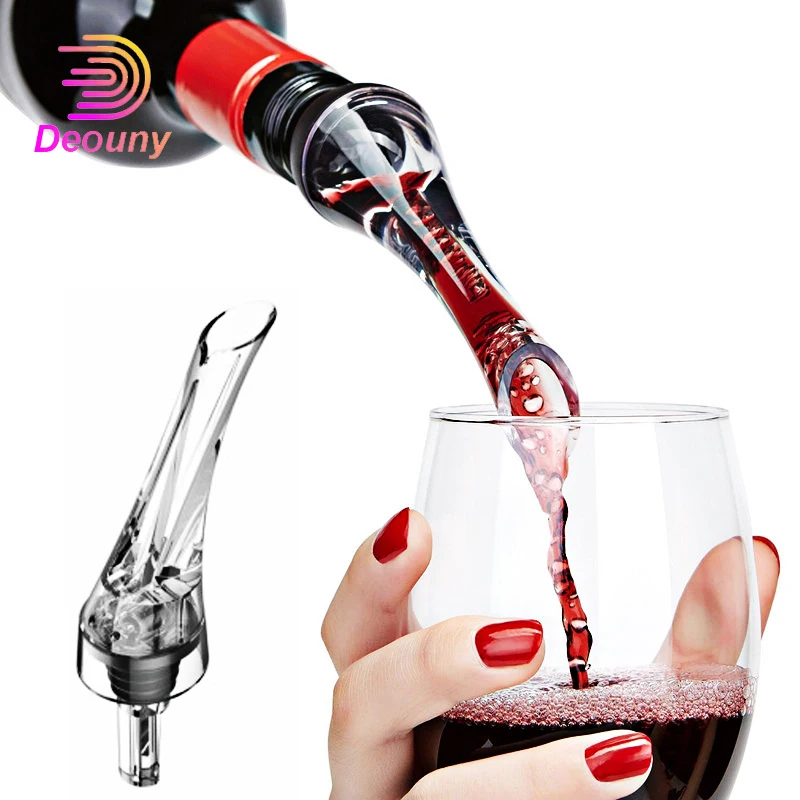 DEOUNY Premium Aerating Wine Decanter, Bottle Cap, Spout Stopper, Mouth Dispenser, Bartender, Home Party, Bar Sets, 1Pcs