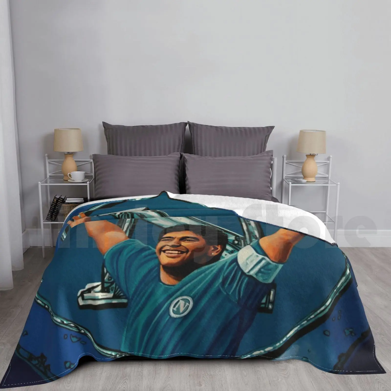 Ssc Napoli coperta da pittura per divano letto viaggio Ssc Napoli Napoli Napoli Diego Maradona Sport Sport calcio