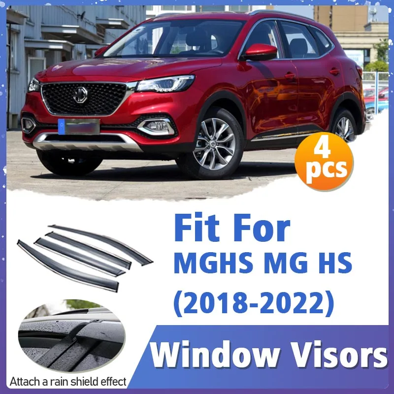 

Window Visor Guard for MGHS MG HS Ehs Phev Plug-in Hybrid SUV 2018-2022 Trim Awnings Shelters Protection Sun Rain Deflector