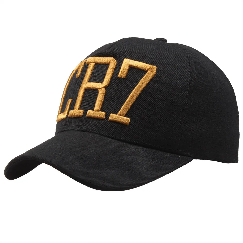 Cristiano Ronaldo-gorra de béisbol CR7 para hombre y mujer, gorro ajustable de algodón con bordado 3D de hueso, Snapback, informal, deportivo