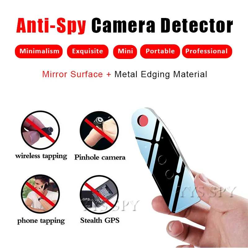 

Mini Mirror Detector for Anti-Spy Camera RF Infrared Signal Finder For GSM Bug GPS Tracker Wireless Hidden Camara Eavesdropping