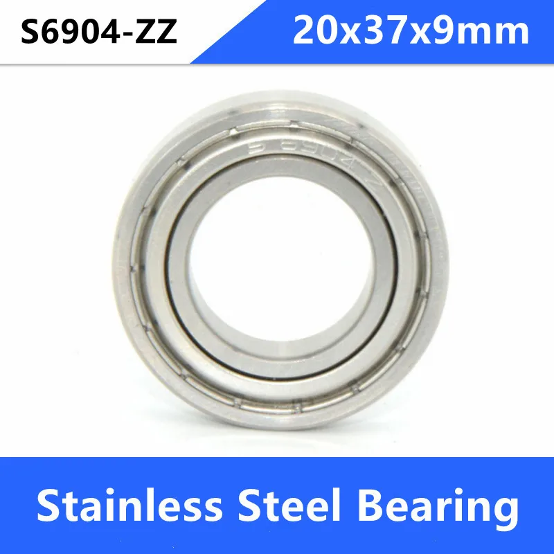 10/20pcs ABEC-5 S6904ZZ S6904 ZZ bearings 20x37x9 mm Stainless Steel Deep Groove Ball Bearing shielded 20*37*9mm 6904 6904ZZ