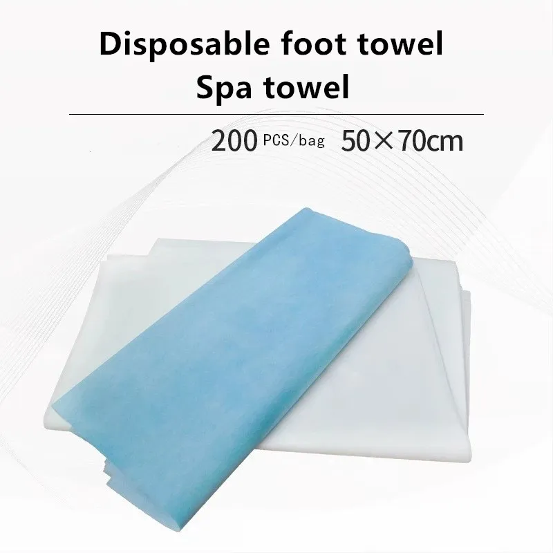 50*70cm Non-woven Fabric Pillow Towel Disposable Stepping Towel Travel Foot Massage Beauty Salon Spa Towel Oil Proof Breathable