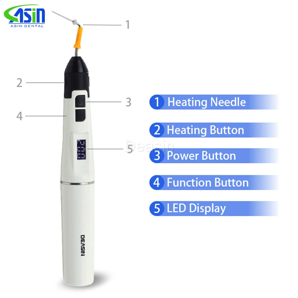 NEW Dental Endo Obturation System Gun Heated Pen Percha Gutta Tips Wireless 3D Filling Heating Tip SY-FILL