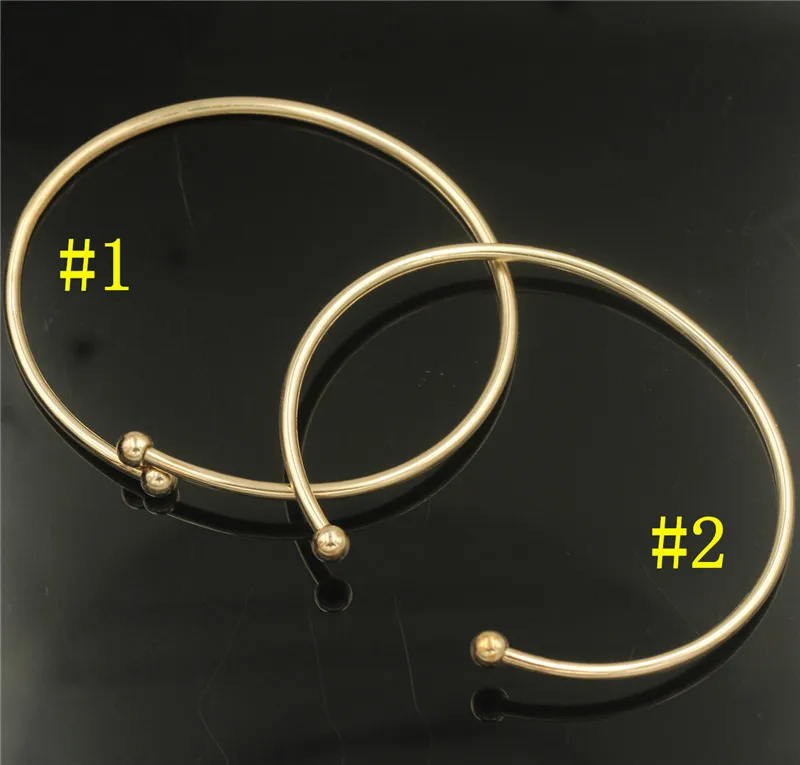 14K Goldfilled 7 Zoll Flex-Armreif 2,3mm mit Gewindekugeln Armband Handgemachter Schmuck Boho Charms Armbänder DIY Schmuckzubehör – Detail 9