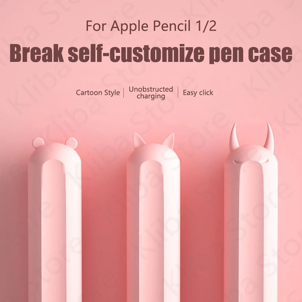 Etui na Apple Pencil 2/1 Etui na iPada Tablet Touch Pen Stylus Cartoon Pokrowiec ochronny na piórniki