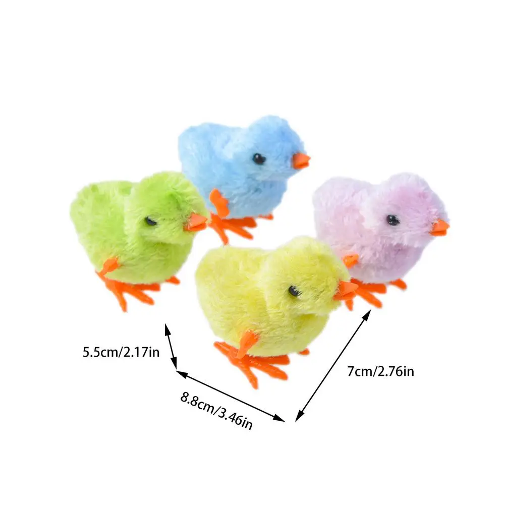 Wind-Up กระโดด Chick ของเล่น Clockwork ไก่ของเล่น Plush Chicks ไก่อีสเตอร์ของเล่น Party โปรดปราน Goody สี: ส่งแบบสุ่ม