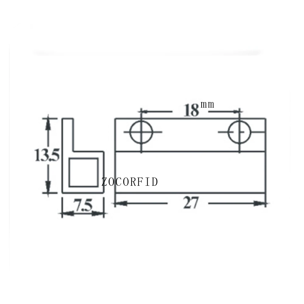 Porta com fio magnético e janela Sensor, Home Alarm System Detector, MC-38