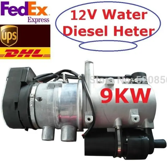 Free Shipping 9kw 12V Water Diesel Type For Bus Truck RV Motorhome Similar With Truma And Webasto Parking Heater