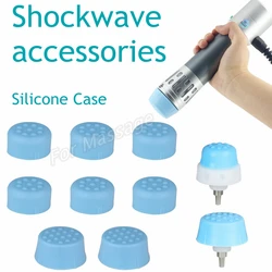 Shockwave Therapy Machine Accessories Replaceable Handle Parts Shockwave Handle Working Head Blue Silicone Sleeve