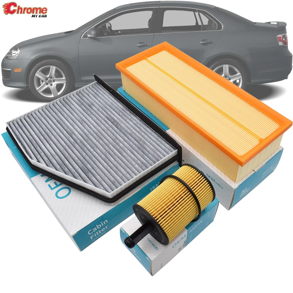 

Комплект масляного воздушного фильтра пыльцы салона для VW Jetta 2010, 2009, 2008, 2007, 2006, 2005, для Passat CC 2008- 2011, 2012, 2,0 куб. См, двигатель TDI