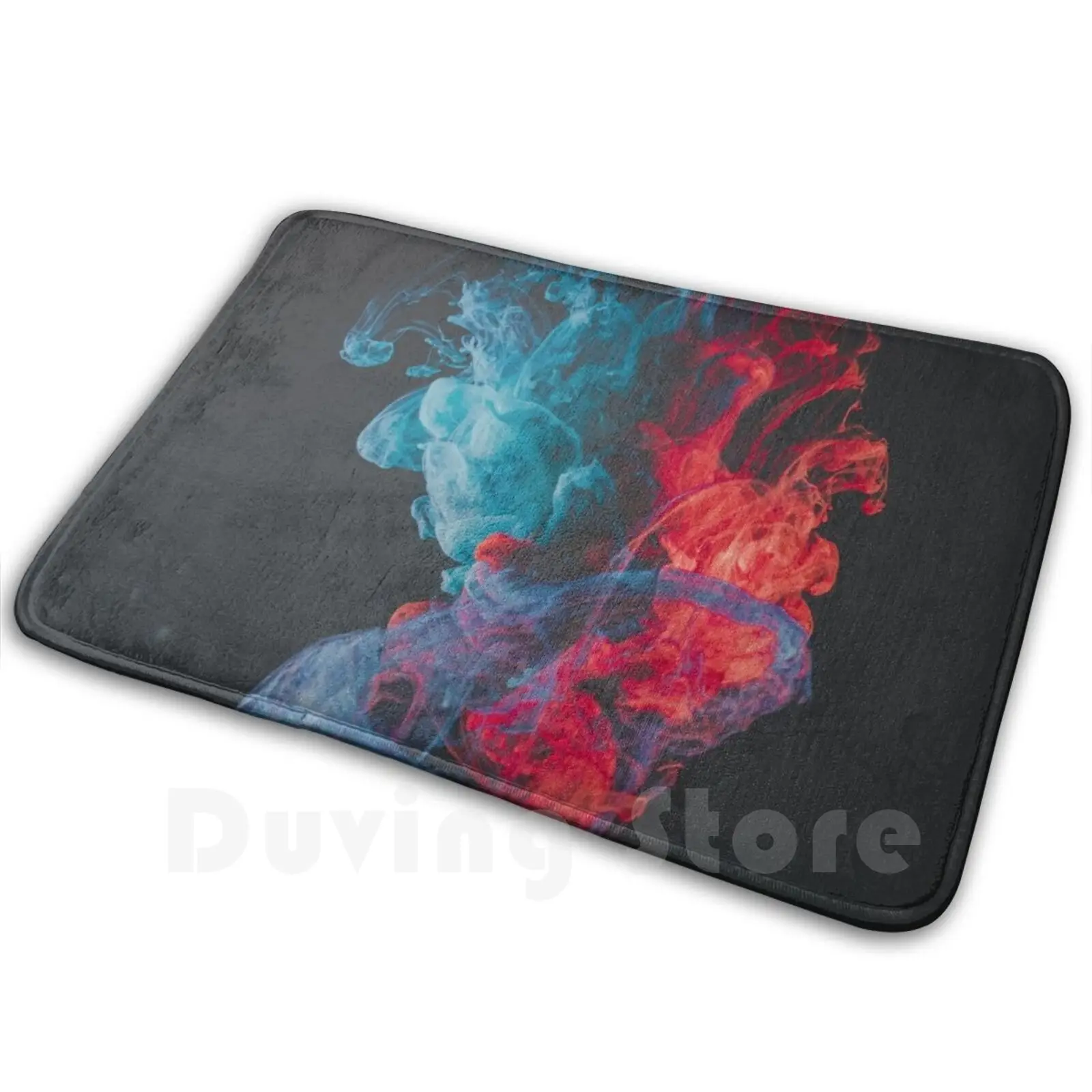 Vivid Smoke Mat Rug Carpet Anti-Slip Floor Mats Bedroom Smoke Vivid Neon Rainbow Buck Clancys Clash Evil Gaming Glitch Gold Iq