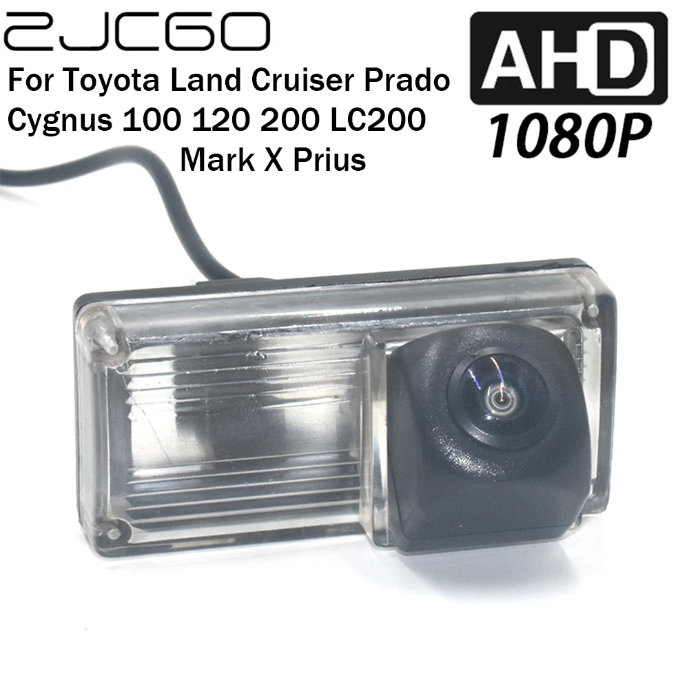 

ZJCGO Car Rear View Reverse Backup Parking AHD 1080P Camera for Toyota Land Cruiser Prado Cygnus 100 120 200 LC200 Mark X Prius