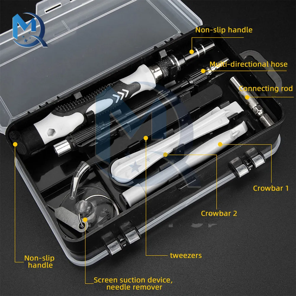 Screwdriver Tool Set 115 in 1 Watch Mobile Phone Disassembly Repair Screwdriver Hardware Tool Repair Kit for Home