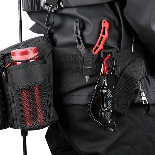 Imagen 2 del producto TSURINOYA-bolsa de pesca multifunción RX1911, riñonera de gran capacidad, aparejos de pesca, señuelos, bolsa de almacenamiento, bolso para deportes al aire libre