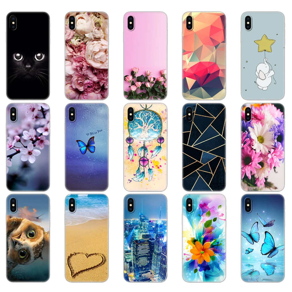 soft Silicone Phone Case For iphone X XS XR 10 Cases for iphone xs max coque etui bumper back cover full 360 protective