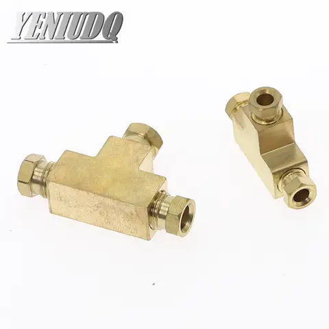 पीतल पाइप कनेक्टर M8x1 M10X1 फिक्स्ड जोड़ स्नेहन तेल पंप ट्यूबिंग कनेक्टर सीएनसी मशीन उपकरण फिटिंग 10 best sales एम10x1 - №4