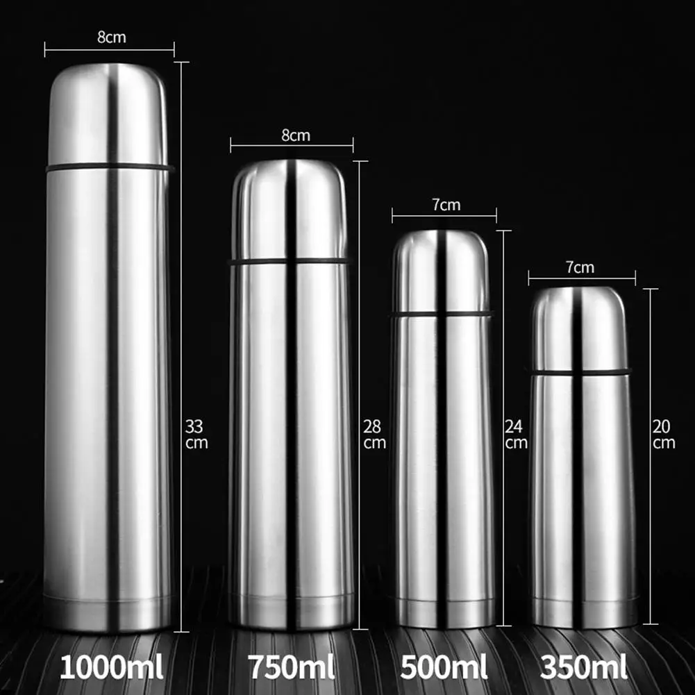 Portable Dual-layer Coffee Bottle Vacuum Flask Tea Water Cup Thermal Jug Mug Tea Travel Mug Thermo Bottle Thermoses For Hot