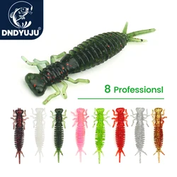 DNDYUJU Larva 10pcs/lot 55mm 1.4g Dragonfly Soft Fishing Worm Lures Jigging Lure Fishing Baits Artifical Tackles Lures