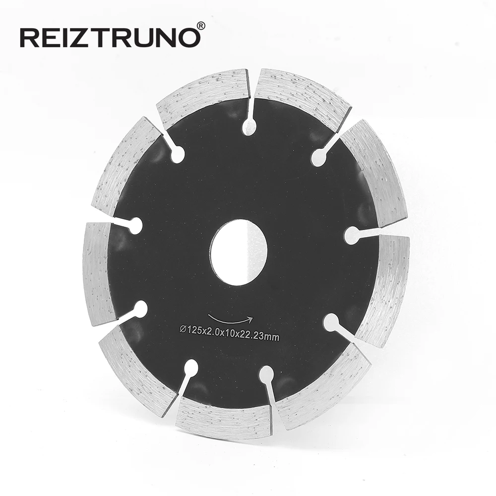 Reiztruno 5 インチドライカット汎用パワーはワイドセグメント化ダイヤモンドブレードコンクリート、大理石の花崗岩クォーツ切断