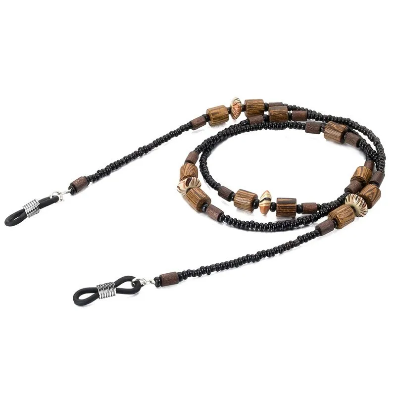 

Chic Wooden Beads Beaded Glasses Chain No Fading Sunglasses Lanyard Eyeglass Cord Hanging Neck Strap