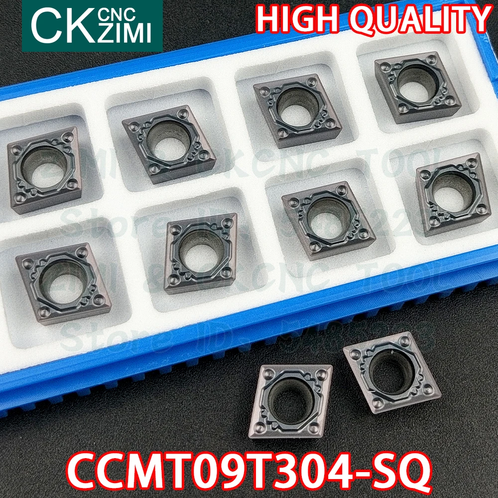 CCMT09T304-SQ ZM1125 CCMT 09T304 SQ 카바이드 인서트 내부 선삭 인서트 공구 CNC 목재 선삭 기계 금속 선반 공구