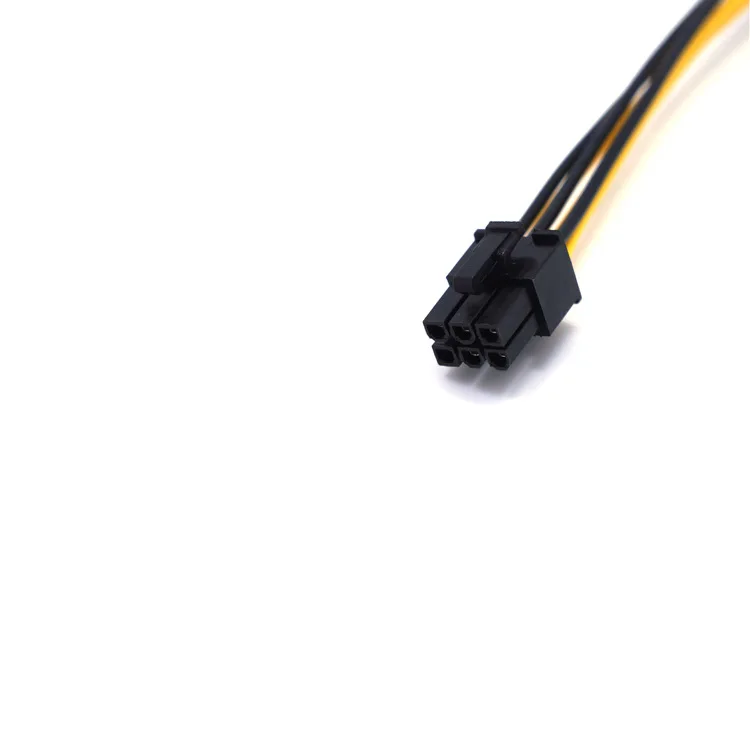 6 핀 암-듀얼 6 핀 암 PCI-E 전원 어댑터 6 핀-2x6 핀 그래픽 확장 전원 공급 장치 케이블, Y-스플리터 케이블