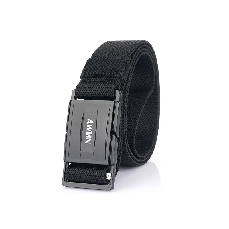 Luxury Good quality canvas Knitted nylon Magnetic buckle man Belts Army Tactics design for  male strap 125cm