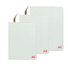 Sublimation Blank PU Leather Cover Notebooks Soft Surface Notebook Customize Heat Transfer Printing Note Book For Office etc.