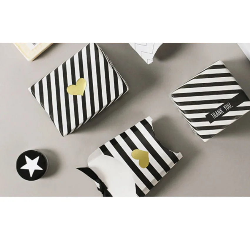 120pcs/lot Multi Gold Heart Series Adhesive Paper Decorative Seal Sticker DIY Scrapbook Sticky Package Label Bookmark For Gifts