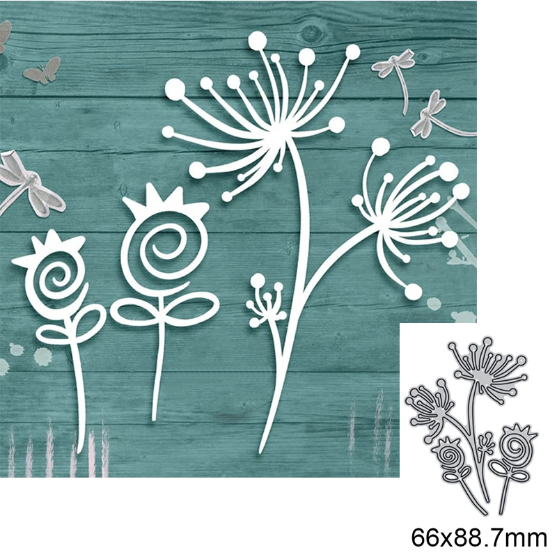 Leaves and Flowers  Metal Cutting Dies For DIY Scrapbook Cutting Die Paper Cards Embossed Decorative Craft Die Cut New