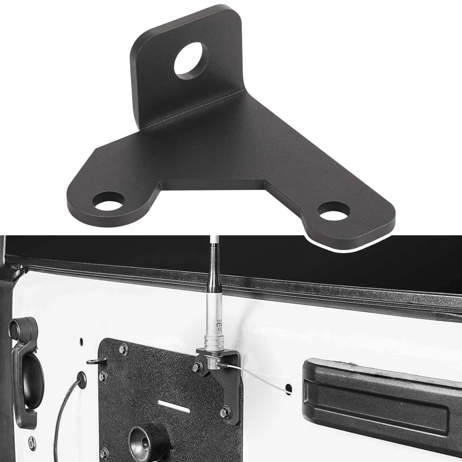 

Car Spare Tire CB Antenna Bracket Flag Mount Clamp Holder for Jeep Wrangler JK Unlimited Rubicon Liberty Sahara 2007-2018