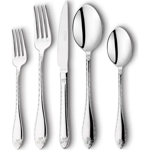 Fork Spoon Flatware set-78 Piece Cutlery Set Spoon Fork Set Kitchen Utensils Sets Tableware Sets