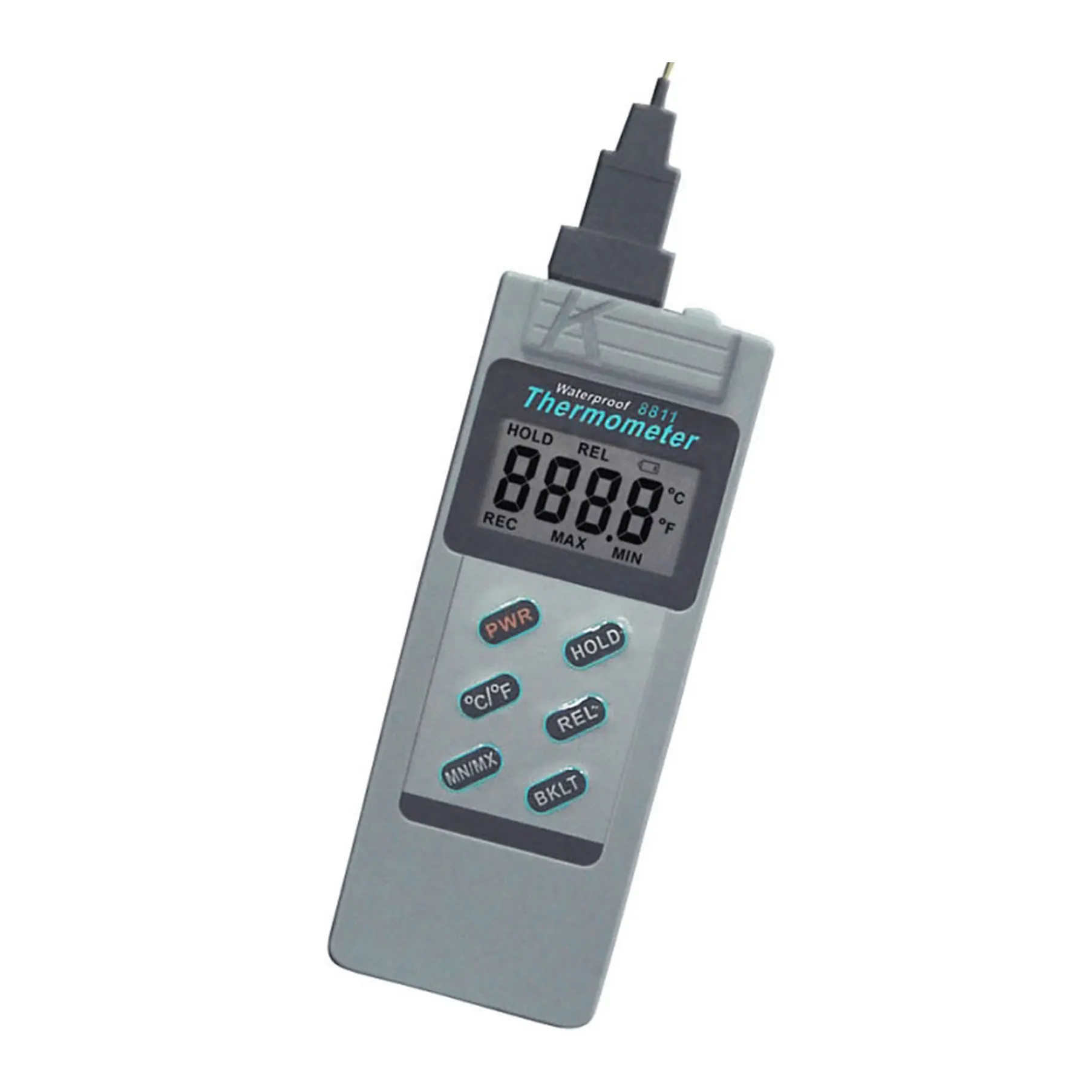 

Handheld K Type Thermocouple Thermometer AZ8811 water-proof unit ℃/°F could be selected